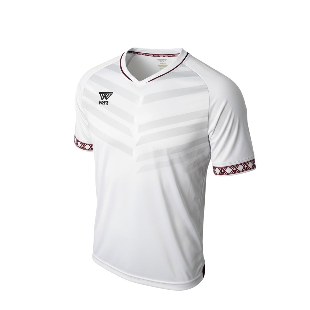 WAR white sublimated design jersey