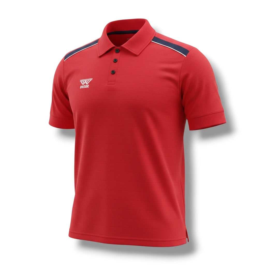 WAR Red Polo